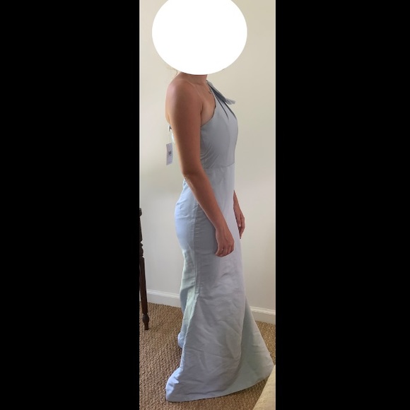 Alexia Maria Never Worn Silk Mermaid Dress w Bow - Picture 4 of 6